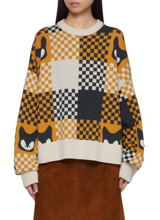 首图 - 点击放大 首图 - 点击放大 - BAZ & FRIENDS - X CYNTHIA & XIAO 羊毛 ROX 图案针织套头衫