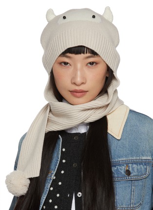 模特儿示范图 - 点击放大 - BAZ & FRIENDS - X CYNTHIA & XIAO 羊毛 BAZ 造型针织帽