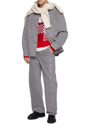 细节 - 点击放大 - BAZ & FRIENDS - X CYNTHIA & XIAO 羊毛 BAZ 图案针织套头衫