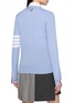 背面 - 点击放大 - THOM BROWNE - 4-Bar Relaxed Fit V-Neck Wool Knit Cardigan