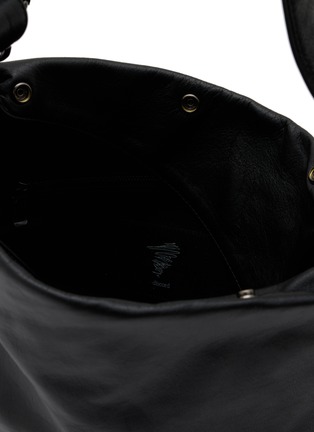 细节 - 点击放大 - DISCORD YOHJI YAMAMOTO - 不规则皮革手袋