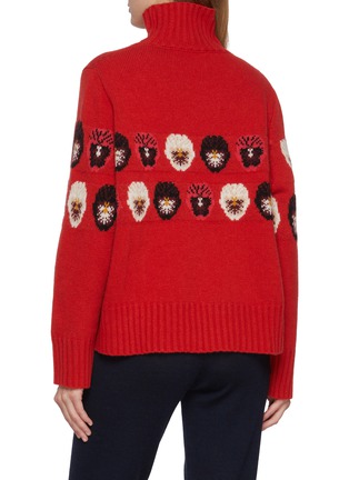 背面 - 点击放大 - WE NORWEIGIANS - X Markarian Intarsia Floral Turtleneck Knit Sweater
