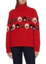 首图 - 点击放大 首图 - 点击放大 - WE NORWEIGIANS - X Markarian Intarsia Floral Turtleneck Knit Sweater