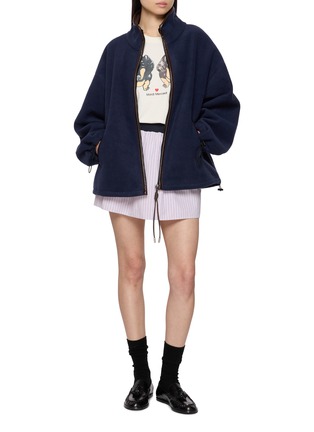 模特儿示范图 - 点击放大 - MARDI MERCREDI - Ddanji Twin Dachshund Graphic Cotton T-Shirt