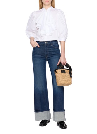 模特儿示范图 - 点击放大 - BOURRIENNE PARIS X - Rêverie Puff Sleeve Cotton Shirt