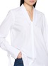  - BOURRIENNE - V-Neck Flat Collar Cotton Shirt