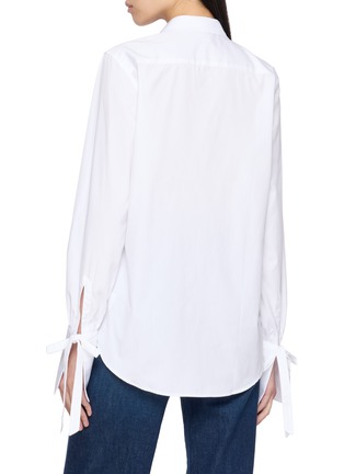 背面 - 点击放大 - BOURRIENNE - V-Neck Flat Collar Cotton Shirt