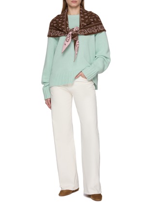 模特儿示范图 - 点击放大 - GUEST IN RESIDENCE - Cozy Crewneck Cashmere Knit Sweater