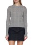 首图 - 点击放大 - GUEST IN RESIDENCE - Shrunken Chequered Crewneck Cashmere Knit Sweater