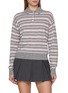 首图 - 点击放大 - GUEST IN RESIDENCE - Long Sleeve Collegiate Striped Cashmere Knit Polo Sweater