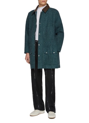 模特儿示范图 - 点击放大 - J∞QUALITY  - Button Up Cotton Hunting Jacket