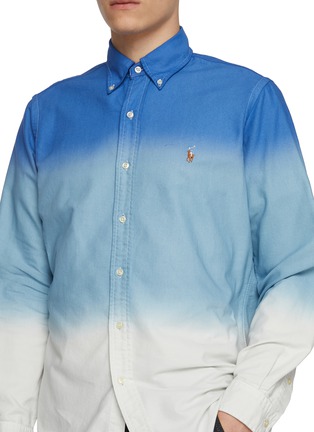  - J∞QUALITY  - Long Sleeve Gradient Button Down Cotton Shirt