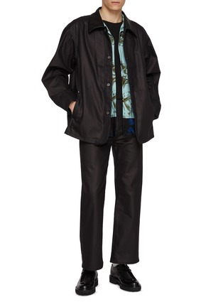 模特儿示范图 - 点击放大 - J∞QUALITY  - Straight Leg Denim Pants