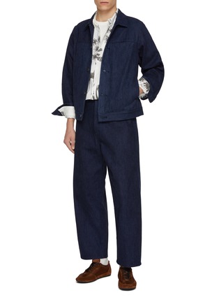 模特儿示范图 - 点击放大 - J∞QUALITY  - Wide Leg Denim Jeans