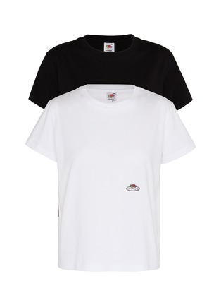 首图 - 点击放大 - HOMMEGIRLS - X FRUIT OF THE LOOM 经典 LOGO 饰 T 恤两件套