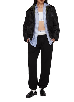 模特儿示范图 - 点击放大 - HOMMEGIRLS - 连帽飞行员夹克