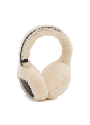 模特儿示范图 - 点击放大 - YVES SALOMON - Cache Oreilles Shearling Earmuffs