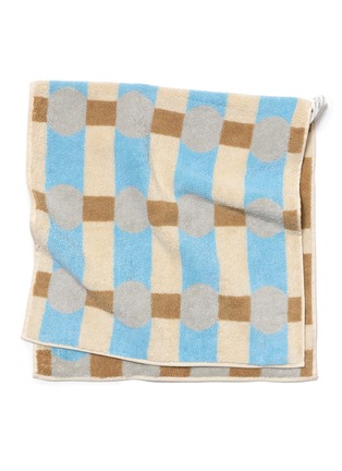 细节 –点击放大 - WARMGREY TAIL - X Songwol Towel Dot Check Face Towel — Grey on Cream