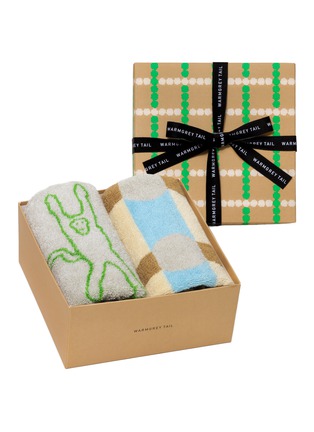首图 –点击放大 首图 –点击放大 - WARMGREY TAIL - X Songwol Blossom Check Choco Gift Box For Face And Hand Towels