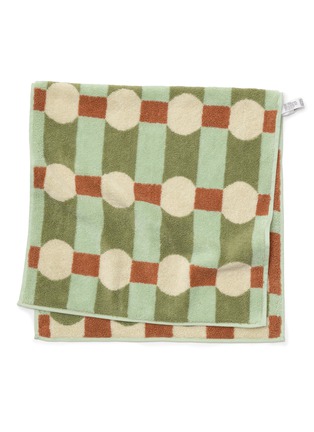 细节 –点击放大 - WARMGREY TAIL - X Songwol Towel Dot Check Face Towel — Cream on Mint