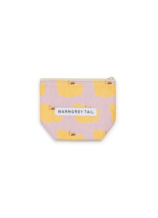 首图 –点击放大 首图 –点击放大 - WARMGREY TAIL - Small Armchair Standing Pouch — Yellow on Pink