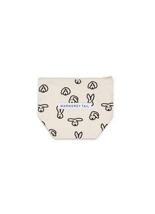 首图 –点击放大 首图 –点击放大 - WARMGREY TAIL - Medium Bunny Standing Pouch — Ivory