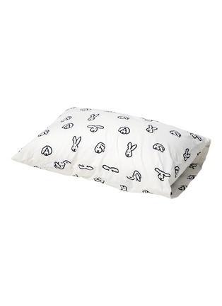 首图 –点击放大 首图 –点击放大 - WARMGREY TAIL - Bunny Bunny Cotton Pillowcase — White