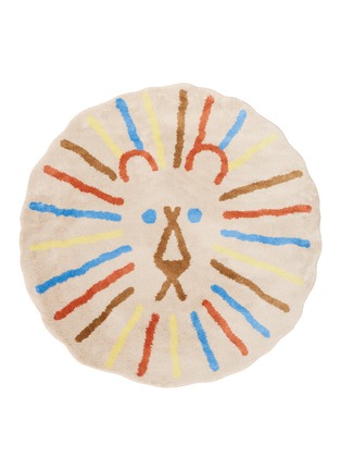 首图 –点击放大 - WARMGREY TAIL - Lion Rug — Multi-colour/Ivory