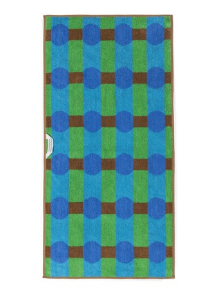 细节 –点击放大 - WARMGREY TAIL - X Songwol Towel Dot Check Face Towel — Blue on Brick