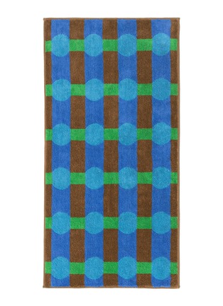 首图 –点击放大 - WARMGREY TAIL - X Songwol Towel Dot Check Face Towel — Blue on Brick