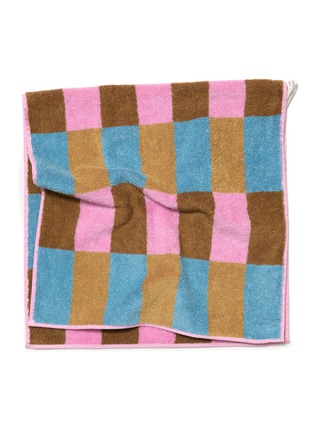 细节 –点击放大 - WARMGREY TAIL - X Songwol Towel Check Face Towel — Berry Choco