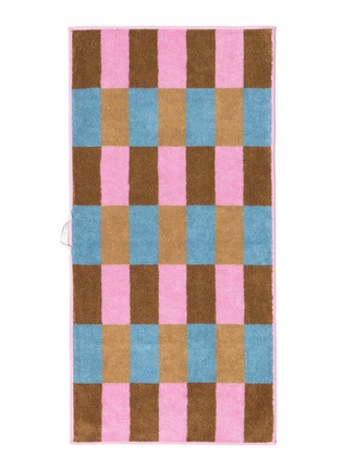 细节 –点击放大 - WARMGREY TAIL - X Songwol Towel Check Face Towel — Berry Choco