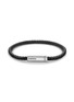 首图 - 点击放大 - LE GRAMME - 7g Brushed Sterling Silver Leather Cord Bracelet