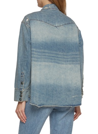 背面 - 点击放大 - FOUND - Bouquet Floral Embroidered Western Denim Shirt