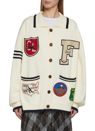 首图 - 点击放大 - FOUND - York University Cotton Knit Cardigan