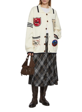 模特儿示范图 - 点击放大 - FOUND - York University Cotton Knit Cardigan