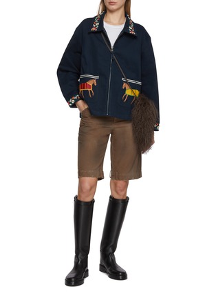 模特儿示范图 - 点击放大 - FOUND - Horse Equine Cotton Work Jacket