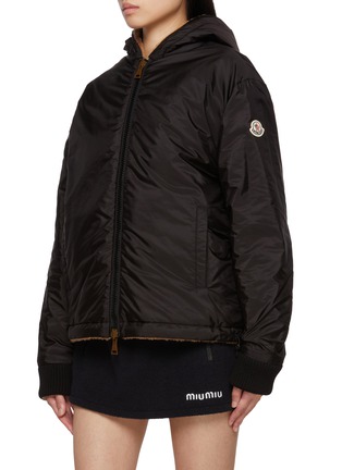 细节 - 点击放大 - MONCLER - 绒面拉链夹克