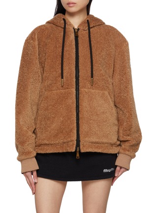 首图 - 点击放大 - MONCLER - 绒面拉链夹克