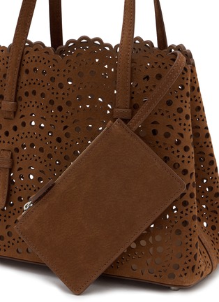  - ALAÏA - Mina 25 Vienne Perforated Nubuck Leather Tote Bag