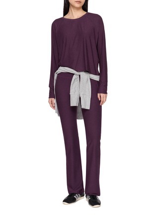 模特儿示范图 - 点击放大 - BEYOND YOGA - Spacedye High Rise Practice Pocket Bootcut Pants