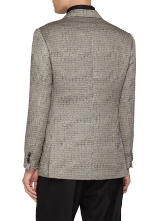 背面 - 点击放大 - MAGNUS & NOVUS - Monochrome Twill Sheen Linen Blend Blazer