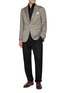 模特儿示范图 - 点击放大 - MAGNUS & NOVUS - Monochrome Twill Sheen Linen Blend Blazer
