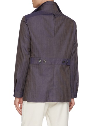 背面 - 点击放大 - MAGNUS & NOVUS - Two Tone Herringbone Baby Camel Jacket