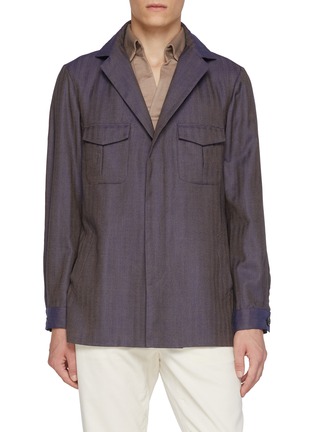 首图 - 点击放大 - MAGNUS & NOVUS - Two Tone Herringbone Baby Camel Jacket