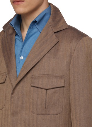  - MAGNUS & NOVUS - Two Tone Herringbone Baby Camel Jacket