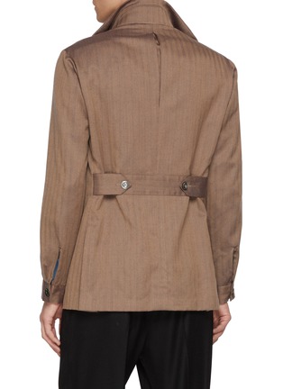 背面 - 点击放大 - MAGNUS & NOVUS - Two Tone Herringbone Baby Camel Jacket