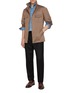 模特儿示范图 - 点击放大 - MAGNUS & NOVUS - Two Tone Herringbone Baby Camel Jacket