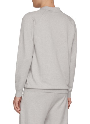 背面 - 点击放大 - MAGNUS & NOVUS - Long Sleeve Rugby Cotton Cashmere Knit Polo Shirt