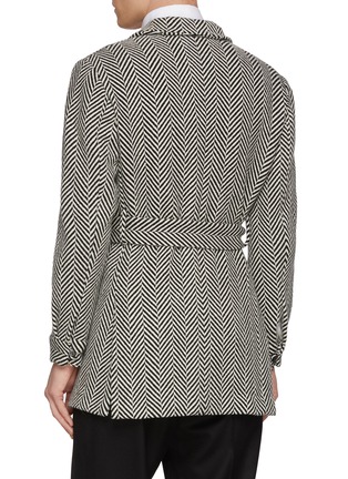 背面 - 点击放大 - MAGNUS & NOVUS - Monochrome Belted Wool Coat